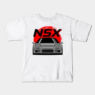 Silver NSX MK1 Front JDM Kids T-Shirt